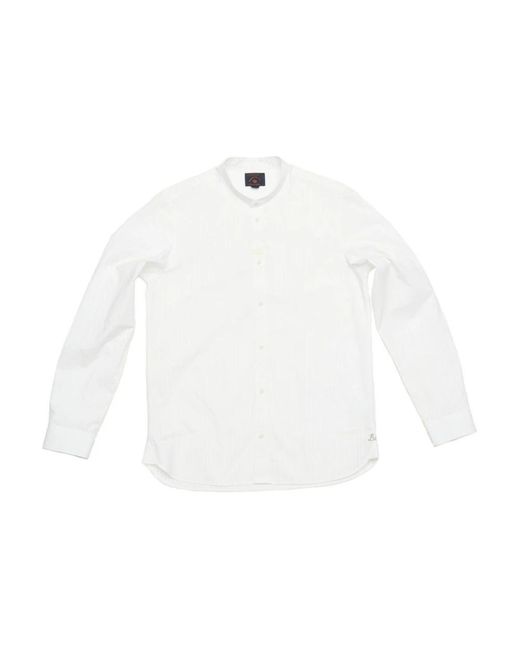 Blue De Gênes White Casual Shirts for men