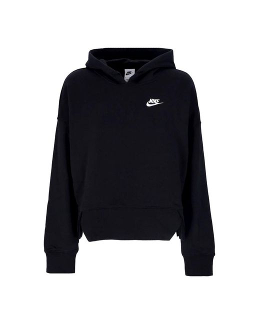 Nike Fitness ,Zwart ,Katoen Oversized Hoodie Sportswear Club Fleece in het Black