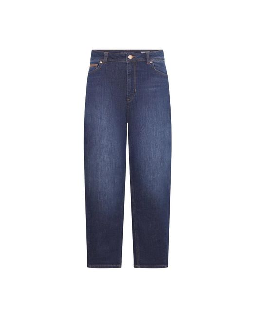 RAFFAELLO ROSSI Blue Relaxed-Fit O-Shape Jeans