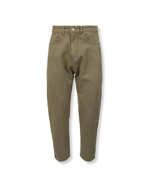 Gcds Broeken ,Denim Cropped Broeken in het Green voor heren