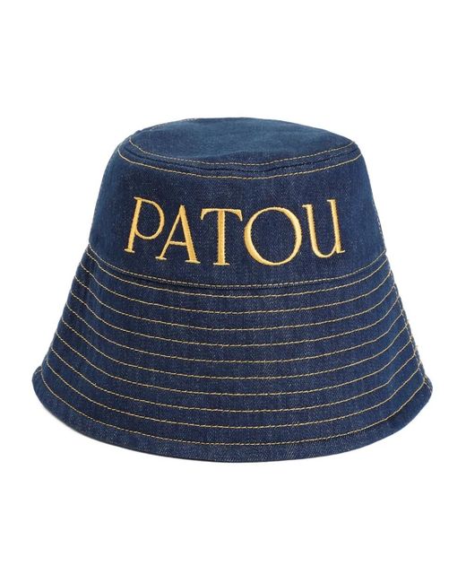 Patou Blue Dark Denim Hat