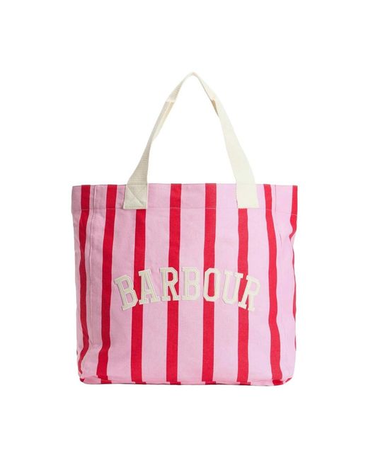 Barbour Red Tote Bags