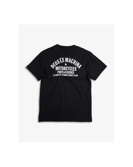 T-Shirts Deus Ex Machina de hombre de color Black
