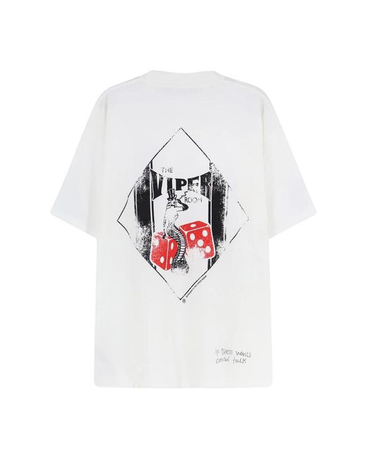 Represent White T-Shirts for men