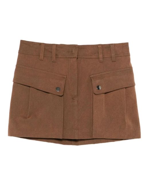 ANDAMANE Brown Short Skirts