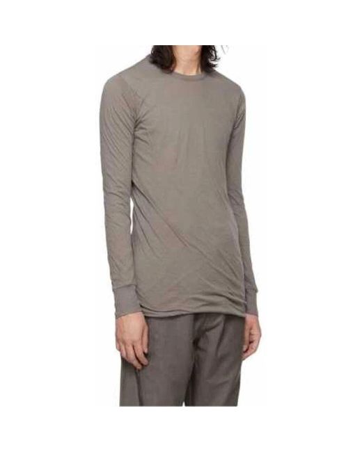 Long Sleeve Tops di Rick Owens in Gray da Uomo