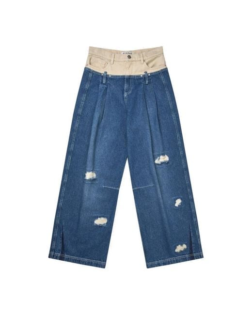 Munthe Blue Wide Jeans