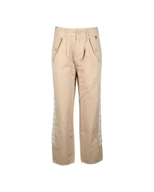 Twinset Natural Straight Trousers