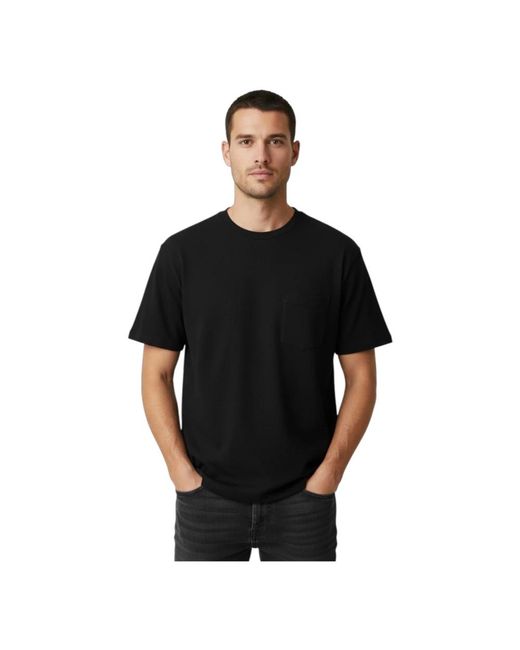 Denham Noah Pocket Tee in het Black voor heren
