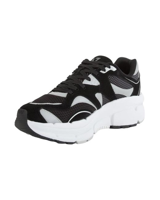 EA7 Schoenen ,Veelkleurig ,Polyester Zwarte Sneaker Schoenen in het Black voor heren