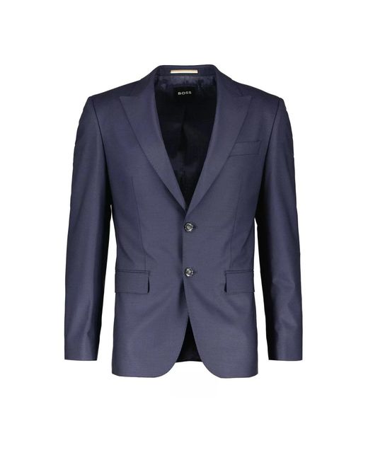 HUGO Single Breasted Suit in het Blue voor heren
