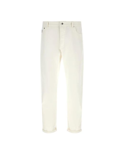 Brunello Cucinelli Jeans ,Wit ,Jeans in het White voor heren