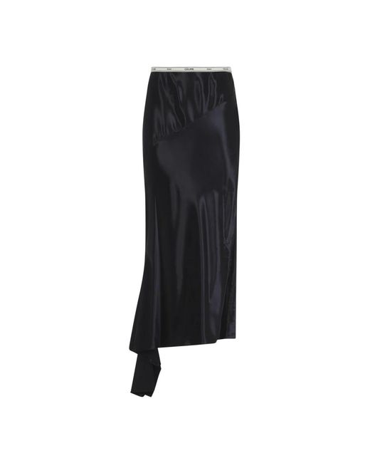 Midi Skirts Céline de color Black