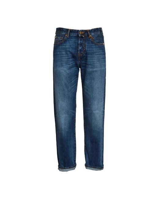 Jacob Cohen Blue Straight Jeans for men