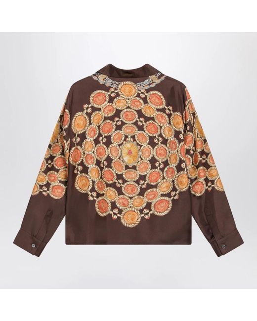 Shirts Versace de color Brown