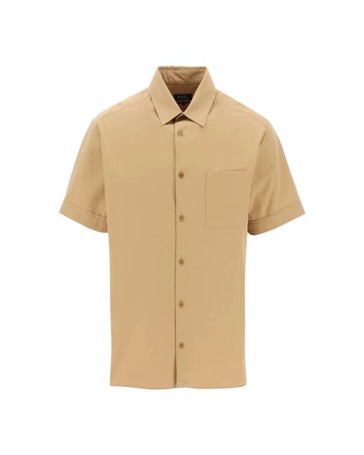 Shirts > short sleeve shirts A.P.C. pour homme en coloris Natural