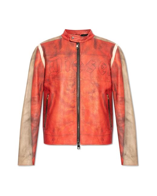 Jackets > leather jackets DIESEL pour homme en coloris Pink