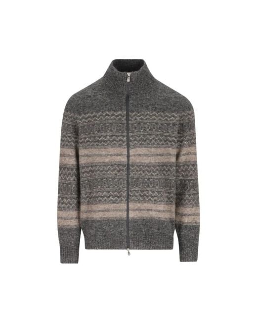 Brunello Cucinelli Gray Cardigans for men