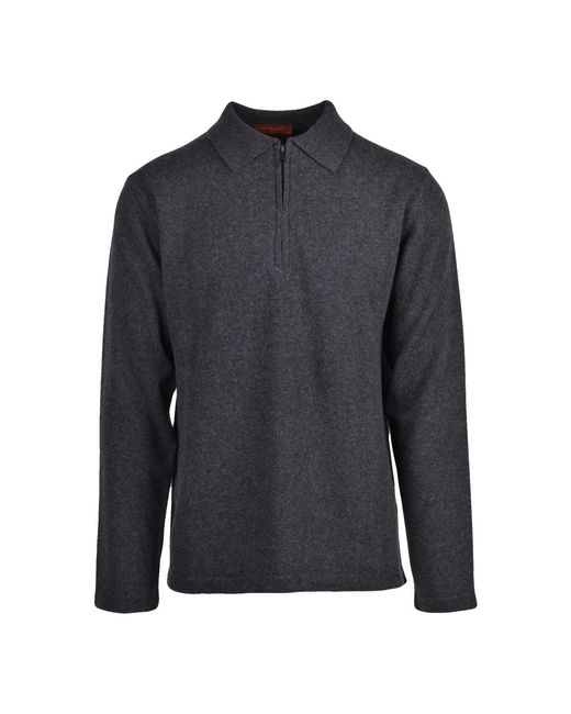 Daniele Fiesoli Blue Round-Neck Knitwear for men