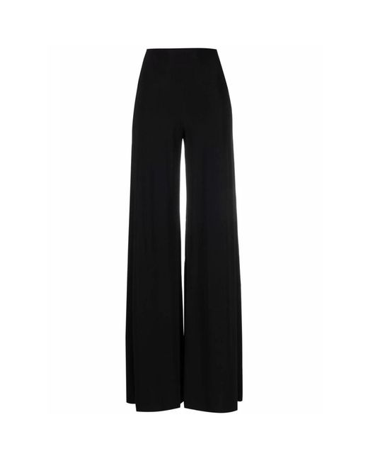 Norma Kamali Black Wide Trousers