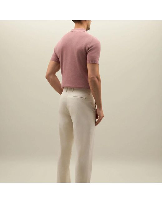 Boglioli Garment Dyed Cotton Loose Hosen in Red für Herren