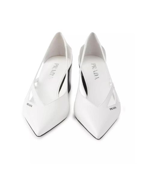 Prada Pumps in het Metallic
