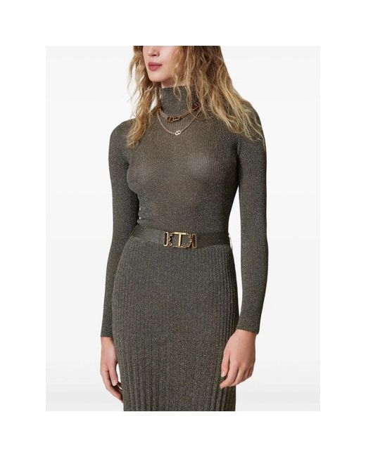 Twinset Green Turtlenecks