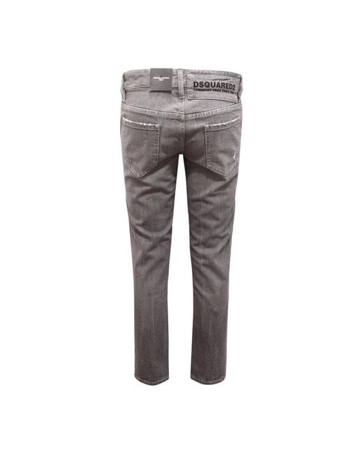 DSquared² Gray Slim Fit Jeans