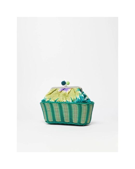 Weekend by Maxmara Green Grüne Pasticcino Tasche Medium Clutch