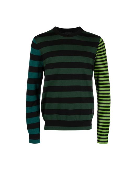 PS by Paul Smith Green Round-Neck Knitwear for men