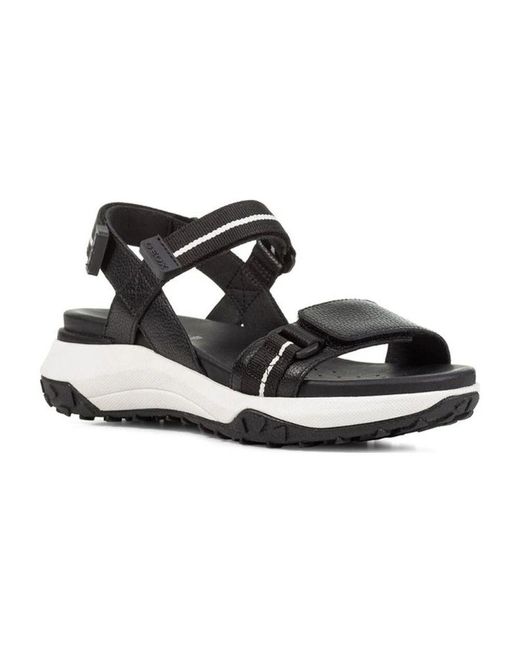 Flat Sandals di Geox in Black