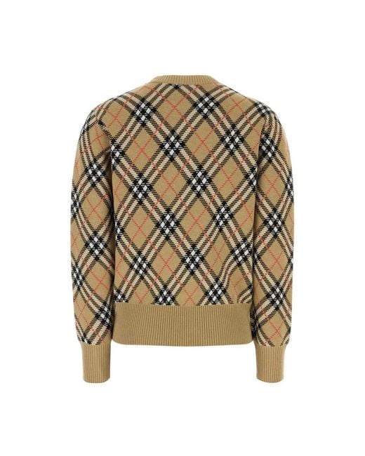 Burberry Green Round-Neck Knitwear