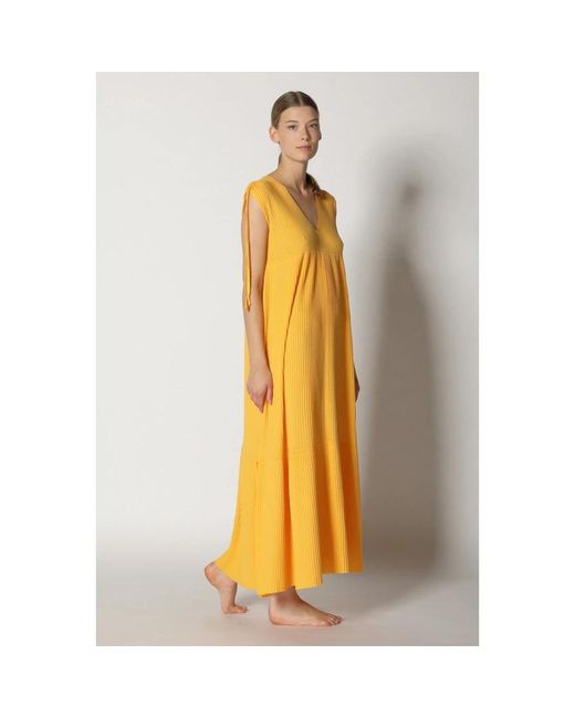 SMINFINITY Yellow Maxi Dresses
