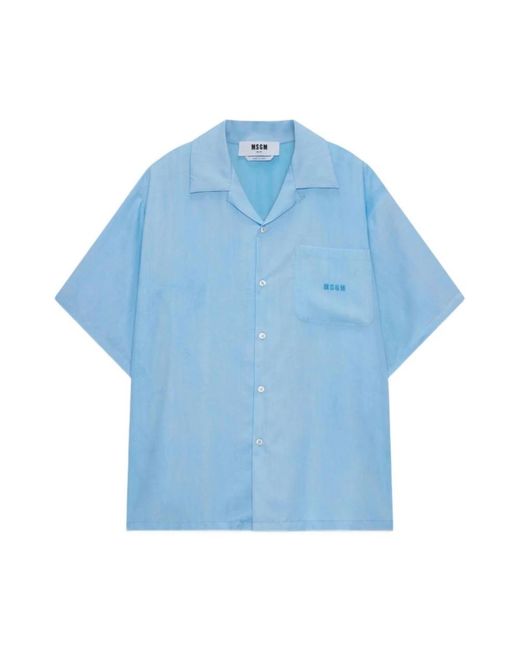 Short Sleeve Shirts MSGM de hombre de color Blue