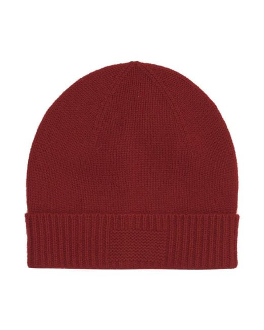 Guest In Residence Luxe Cashmere Rode Hoed Aw25 in het Red voor heren