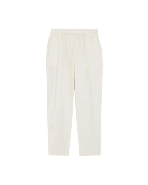 Skall Studio White Slim-Fit Trousers
