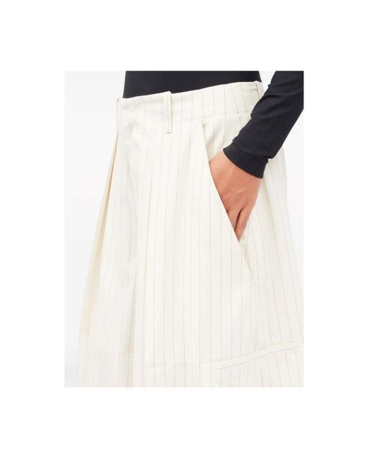 Trousers > cropped trousers MM6 by Maison Martin Margiela en coloris White