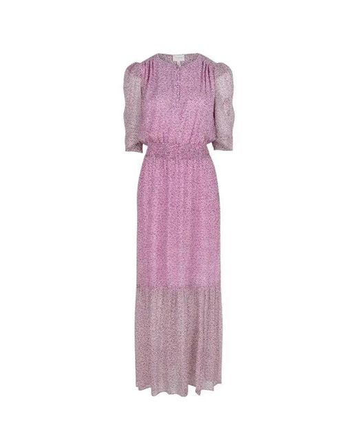 Dante 6 Kleedjes ,Roze ,Chiffon D6 Enika Maxi Jurk in het Purple