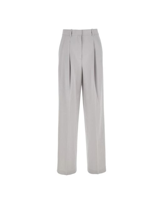 Straight Trousers di Theory in Gray
