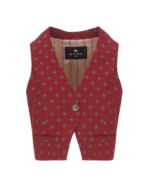 Vests Etro en coloris Red