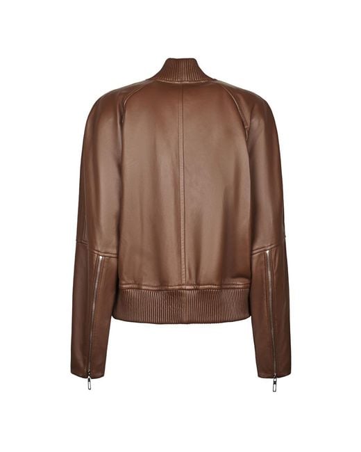 Sportmax Brown Bomber Jackets