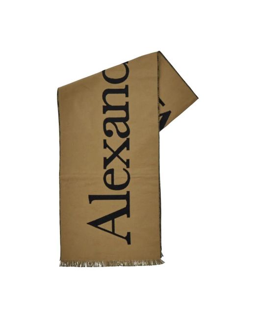 Alexander McQueen Natural Winter Scarves for men