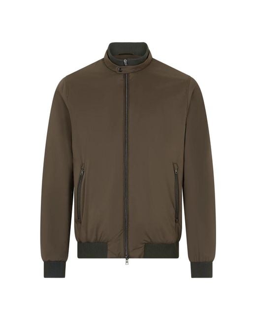 Herno Green Bomber Jackets for men