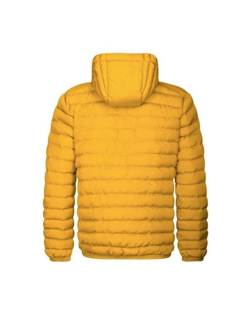 INVICTA WATCH Jassen ,Geel ,Polyester Korte Herenjas Met Capuchon in het Yellow