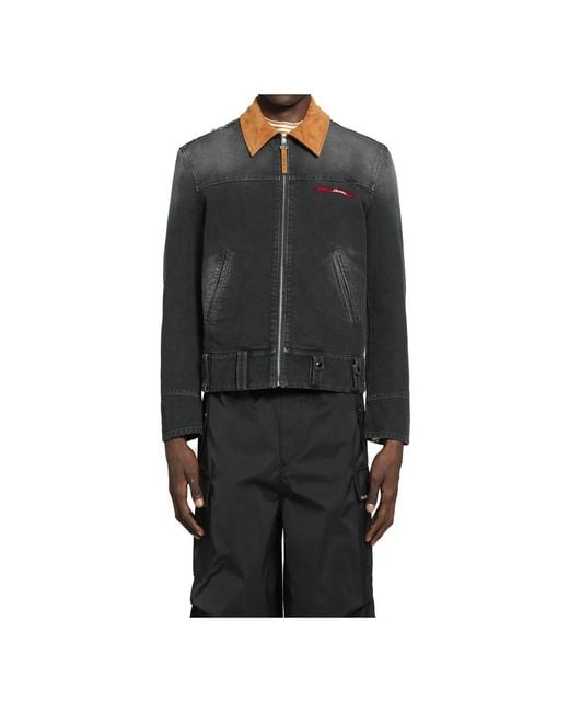 Marni Black Denim Jackets for men
