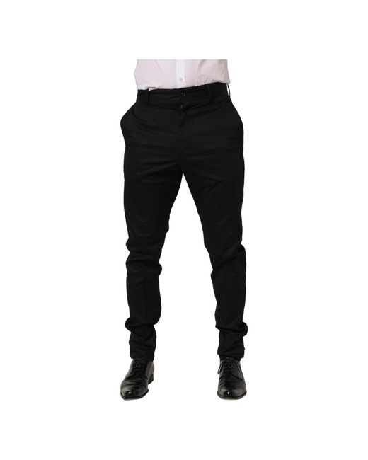 Dolce & Gabbana Black Chinos for men