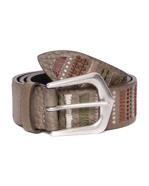 Orciani Brown Soft Trait Ledergürtel
