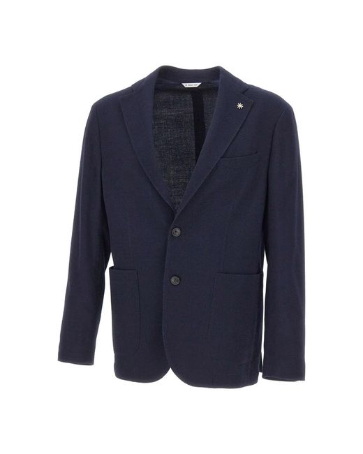 Manuel Ritz Blue Blazers for men