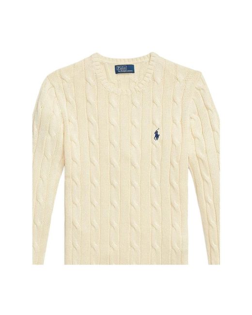 Polo Ralph Lauren White Round-Neck Knitwear