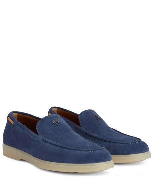 Giuseppe Zanotti Blue Loafers for men